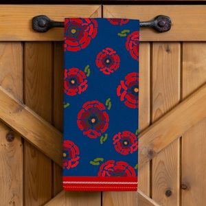 Honey + Hank California Poppies Tea Towel